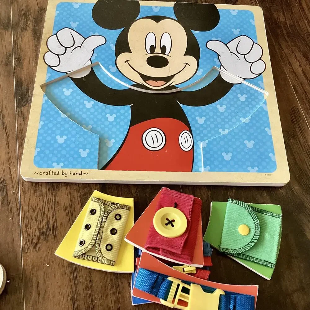 Melissa & Doug Mickey Mouse Clubhouse Wooden Basic Skills Board